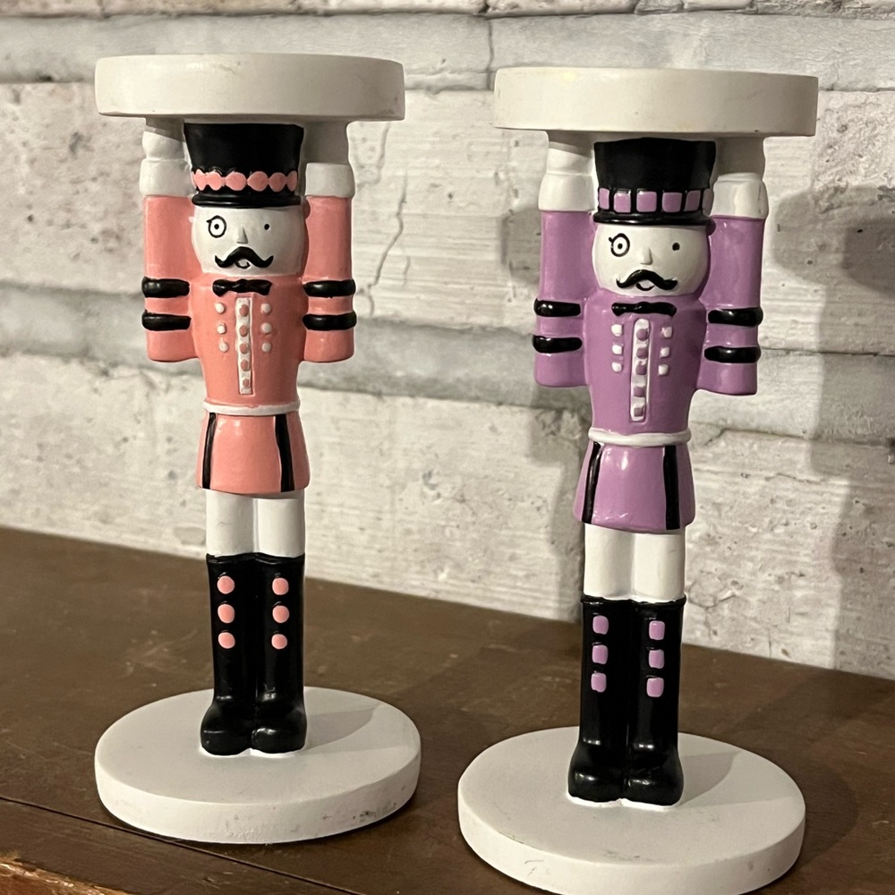 Partylite Nutcracker Just Desserts Tealight Pair Pastel Christmas‎